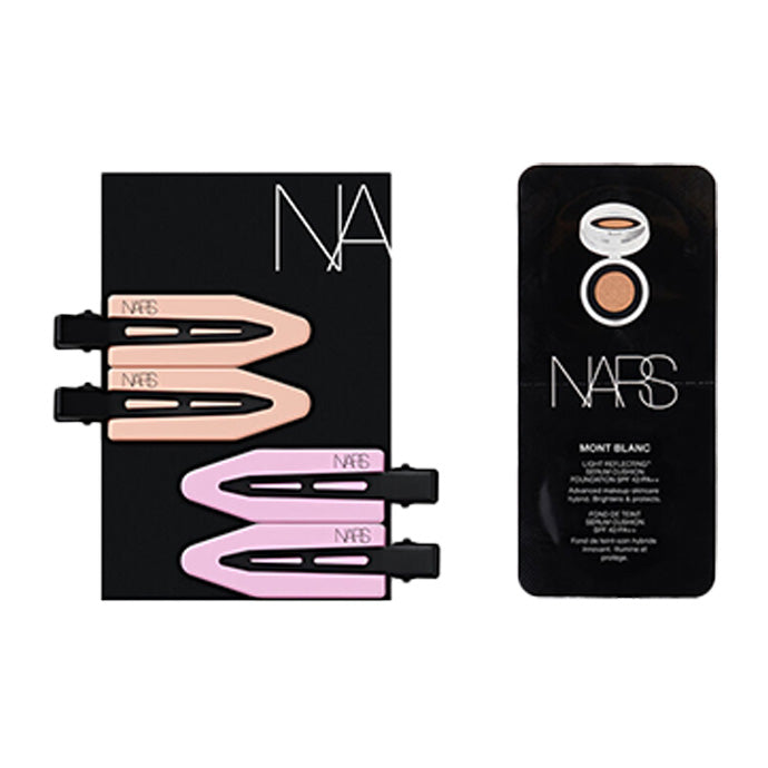 【NARS】オリジナルカラーヘアピン、ライトリフレクティング セラムクッションファンデーション サンプル(1.8g)