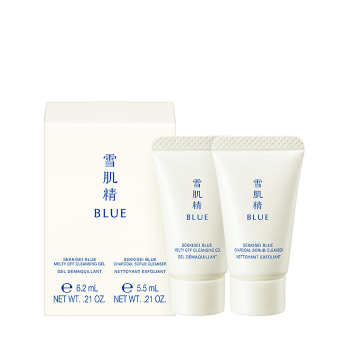 【雪肌精BLUE】クレンジングジェル・チャコールスクラブウォッシュミニボトルセット