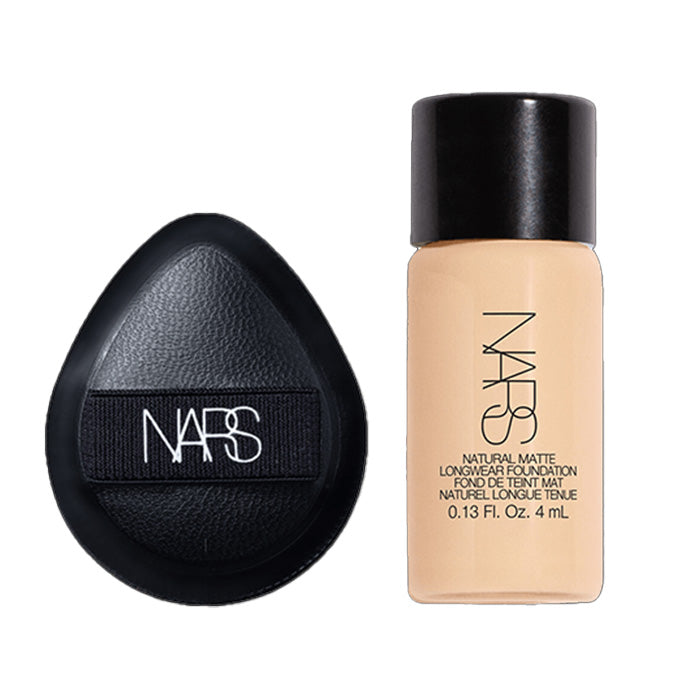 【NARS】ナチュラル ロングウェアファンデーション(04788 MONT BLANC) 特製サイズ、フィンガーパフ