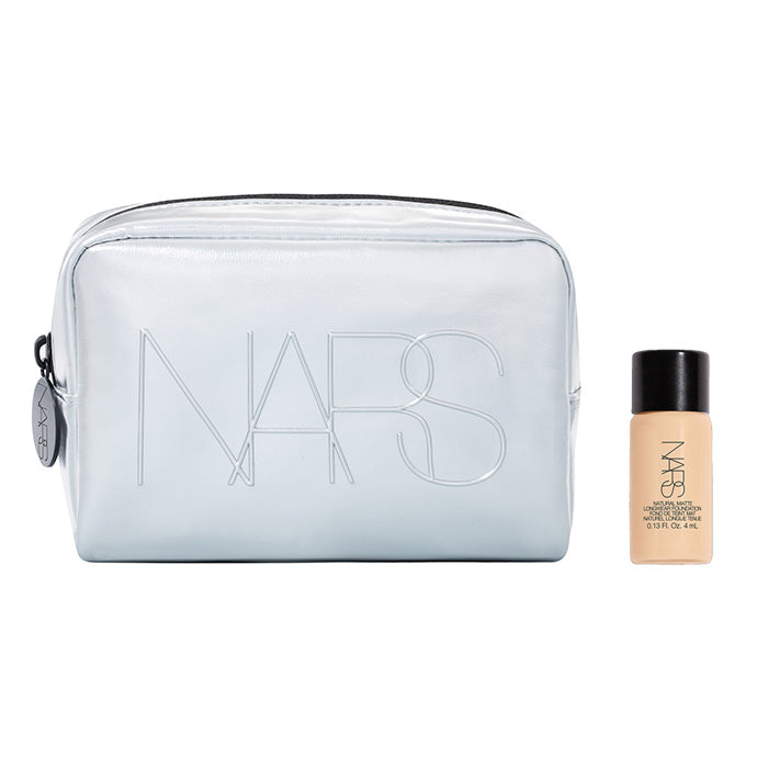 【NARS】オリジナルポーチ、ライトリフレクティング セラムクッションファンデーション サンプル(1.8g)