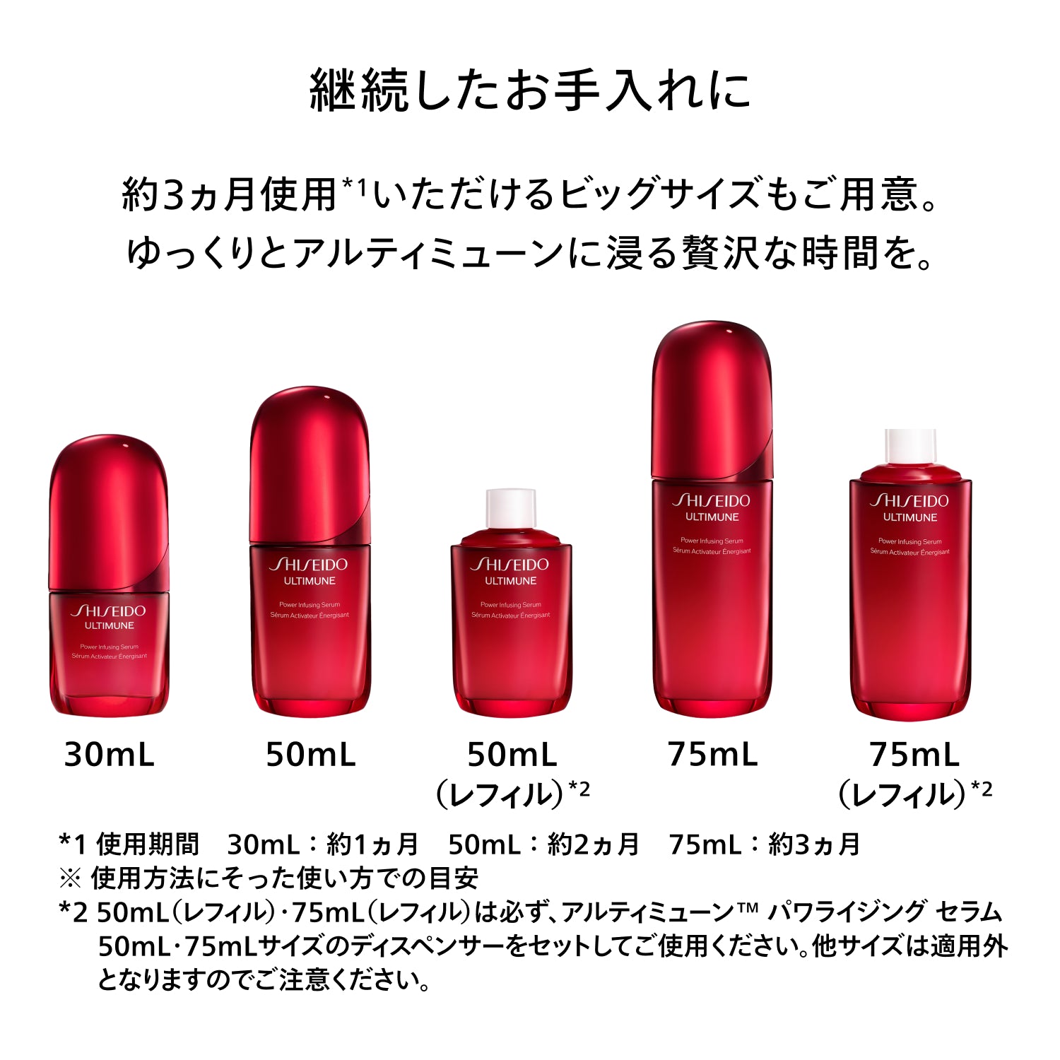 SHISEIDO アルティミューン パワライジング セラム 75mL （レフィル）