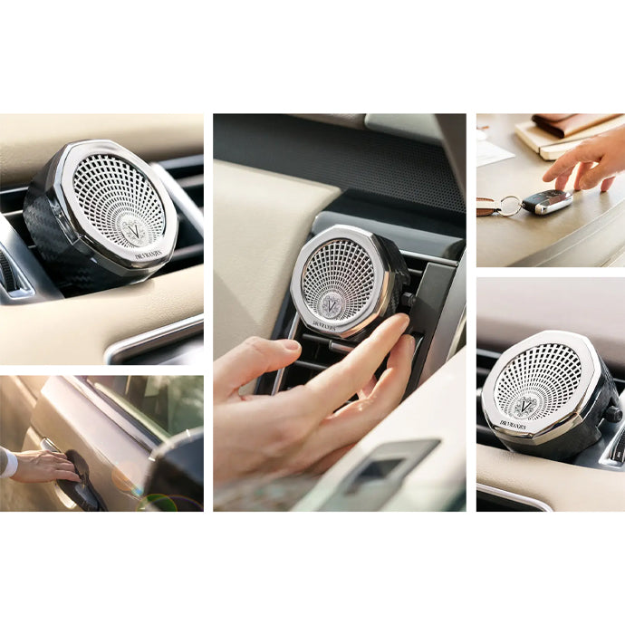 Chrome Carparfum and Refill〈カーパルファム ディスペンサー クローム〉